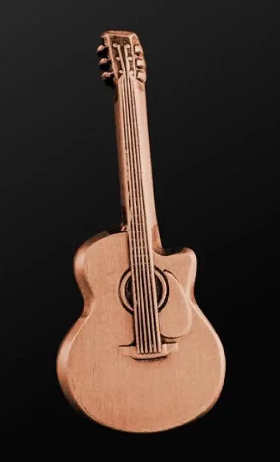Musician Designer Acoustic Guitar Copper Pin