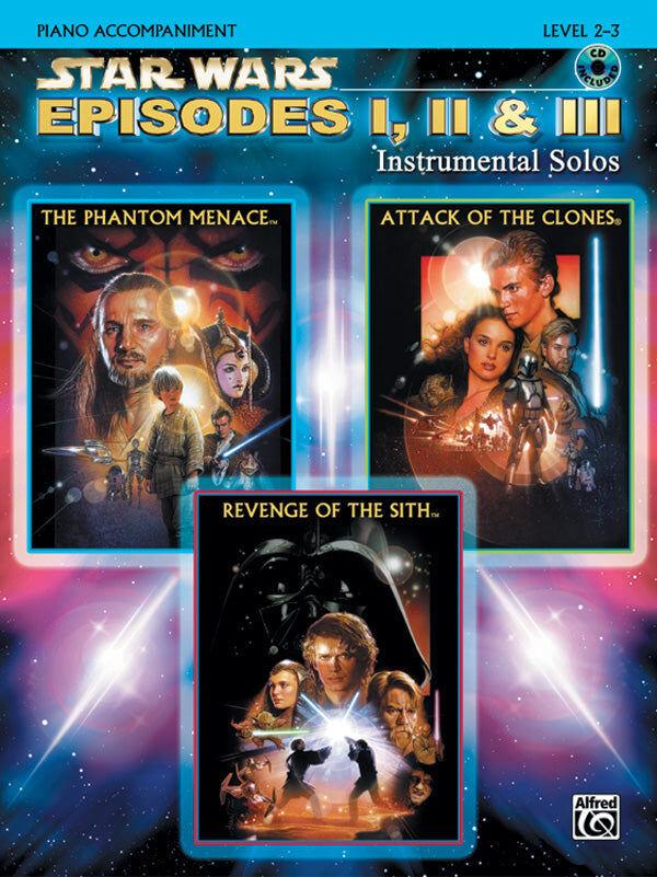 Star Wars Episodes 1-3 Instrumental Solos Piano Accompaniment Book with CD