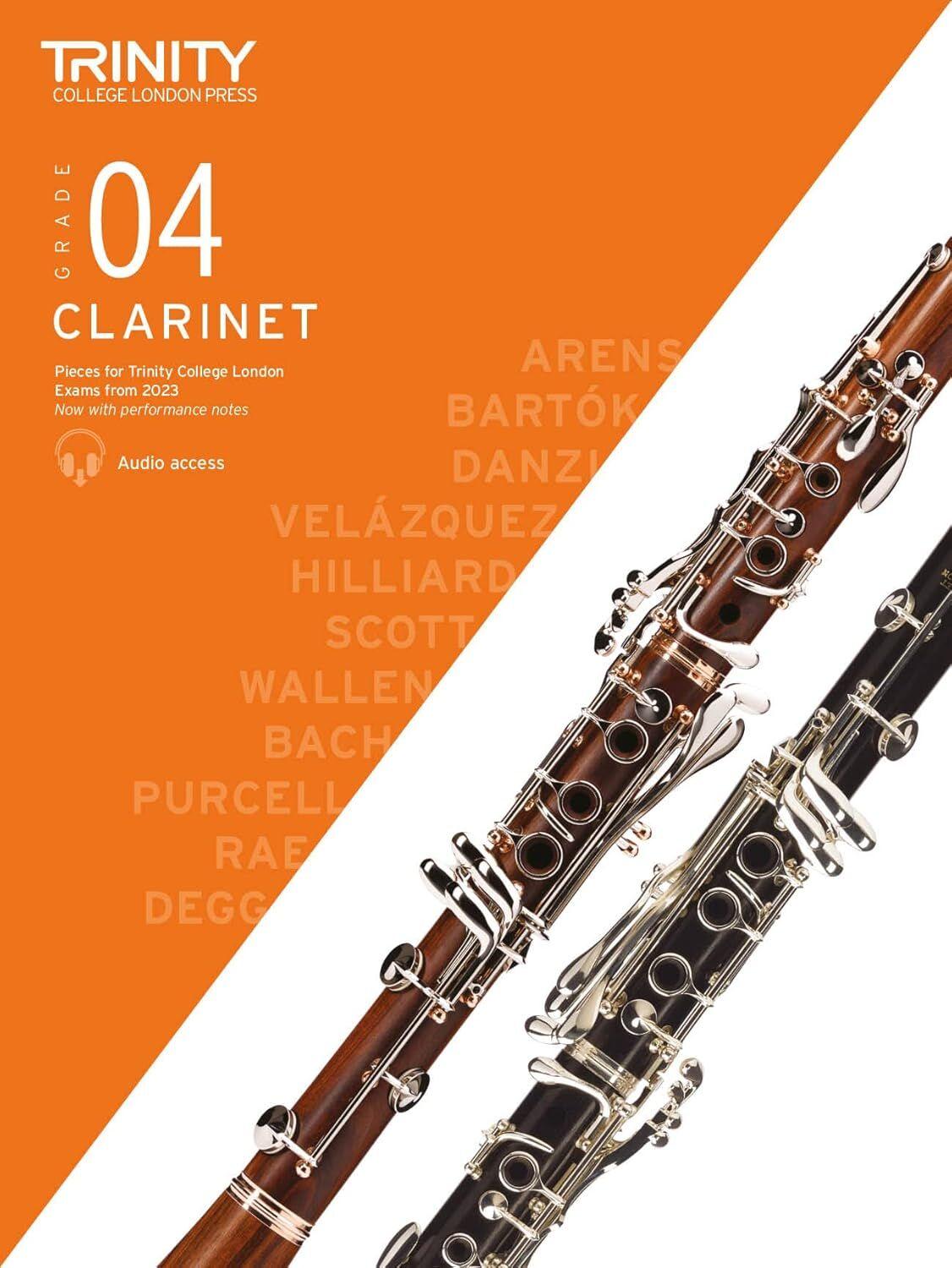 Trinity Clarinet Exam Pieces 2023 Grade 4 Sc/Pt