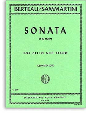 Sonata in G Major for Cello and Piano by Martin Berteau