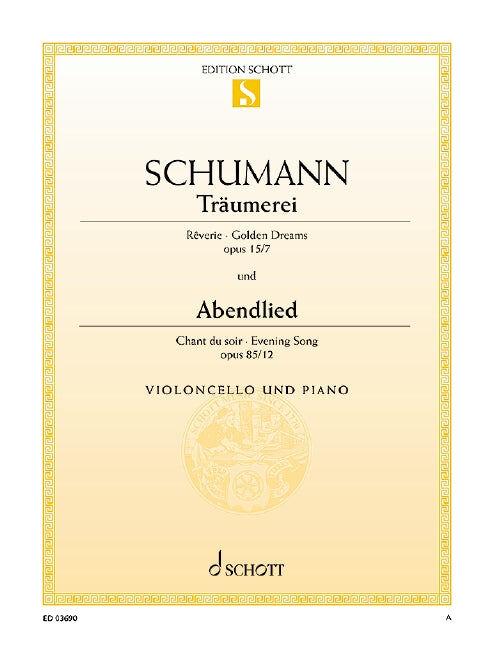 Traumerei Abendlied Cello Piano Sheet Music