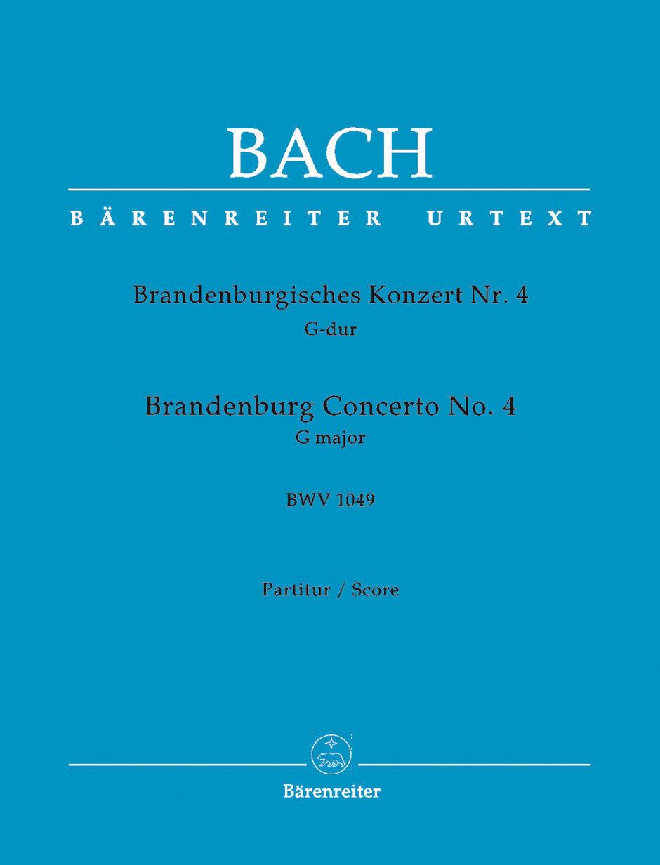 Brandenburg Concerto No 4 New Edition Score