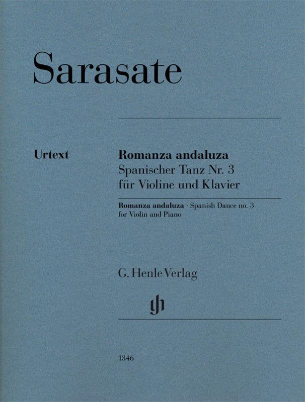 Romanza Andaluza Op 22 No 1 for Violin and Piano - Sarasate Sheet Music