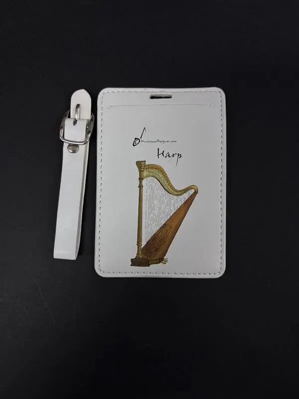 Musician Designer Harp Luggage Tag