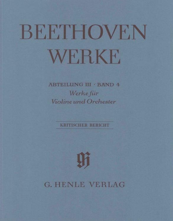 Beethoven Violin and Orchestra Full Score - Henle