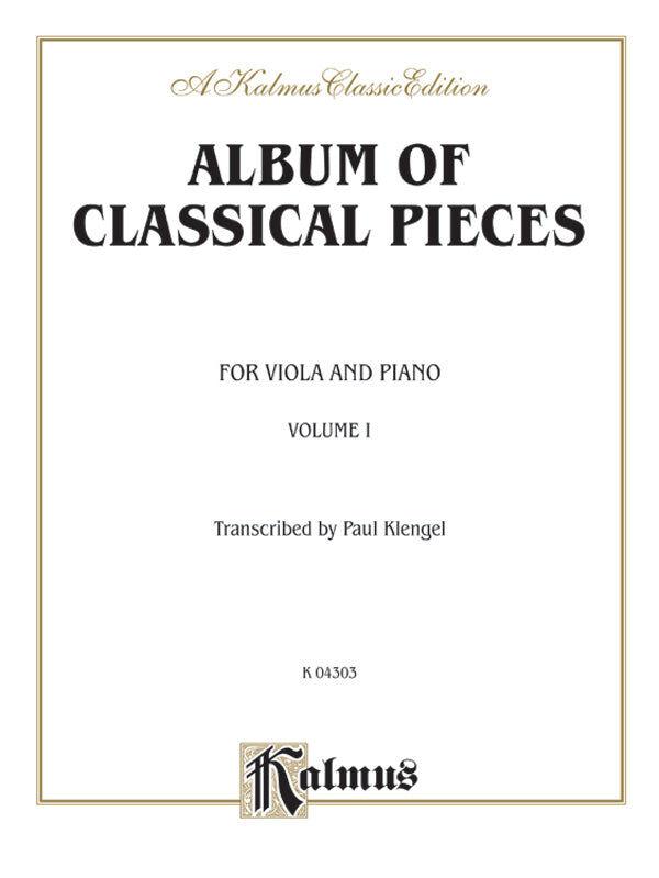 Classical Pieces for Viola & Piano Vol 1 - Sheet Music Transcribed by Julius Klengel