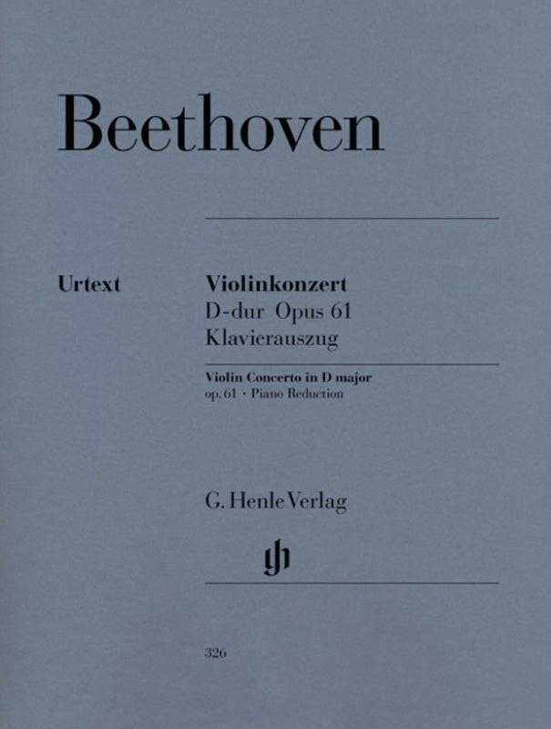 Beethoven Concerto in D Major Op. 61 Violin/Piano Accompaniment Henle HN326
