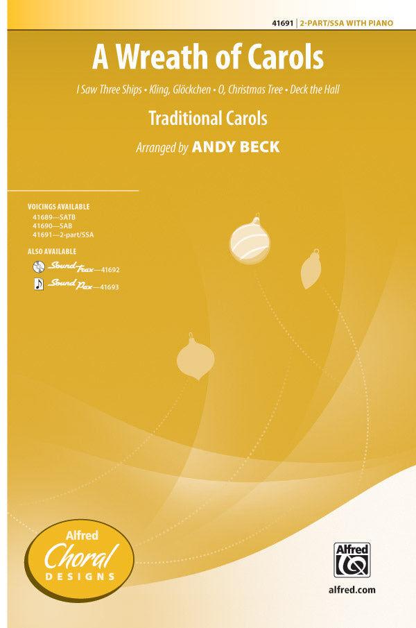 A Wreath of Carols 2 Part Choral Sheet Music for Treble/SA Unison
