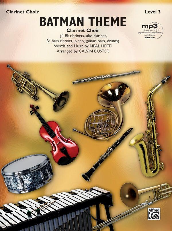 Batman Theme for Clarinet Choir with Rhythm Section and Free Recording Downloads