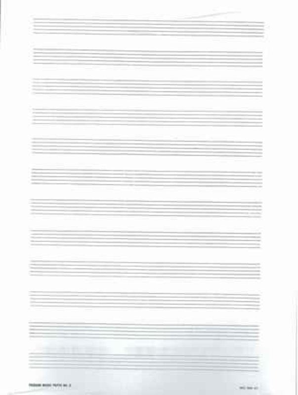 Manuscript Paper 25-Pack No. 5 — 12-Stave