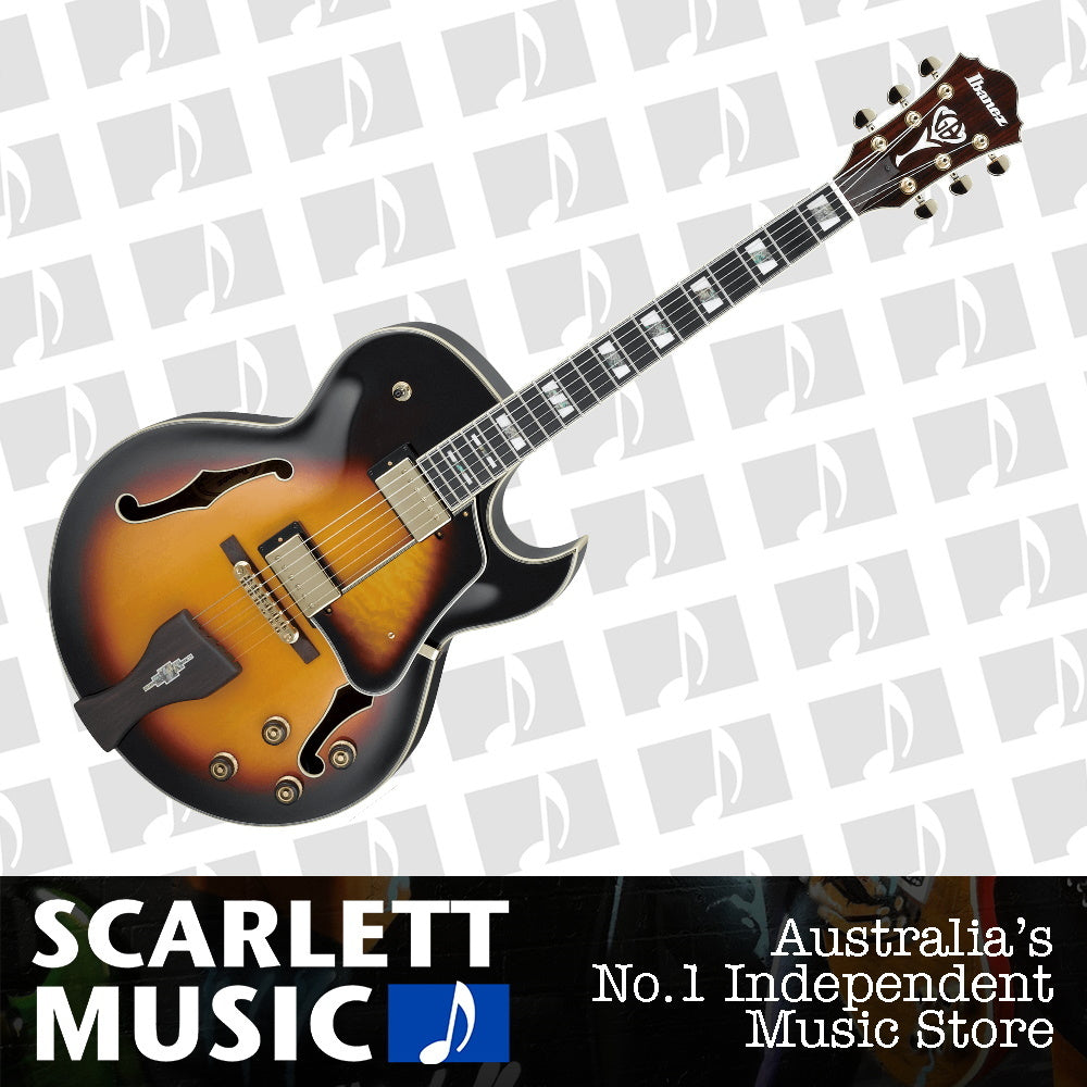 Ibanez LGB30 George Benson Signature Hollowbody Guitar Yellow Sunburst — view 2