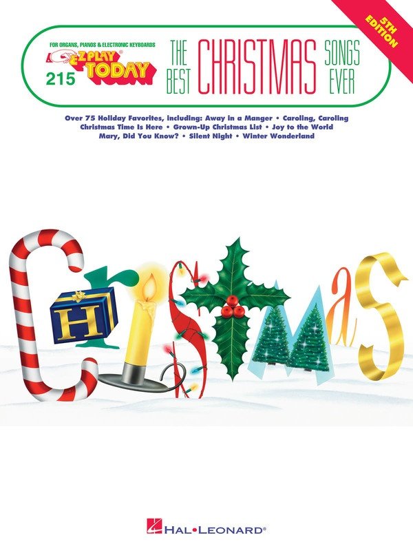 Best Christmas Songs Ever — 5th Edition, E-Z Play Today No. 215 (Hal Leonard)