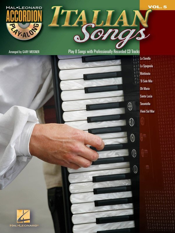Italian Songs — Accordion Play-Along Vol. 5 — Book/CD (Hal Leonard)