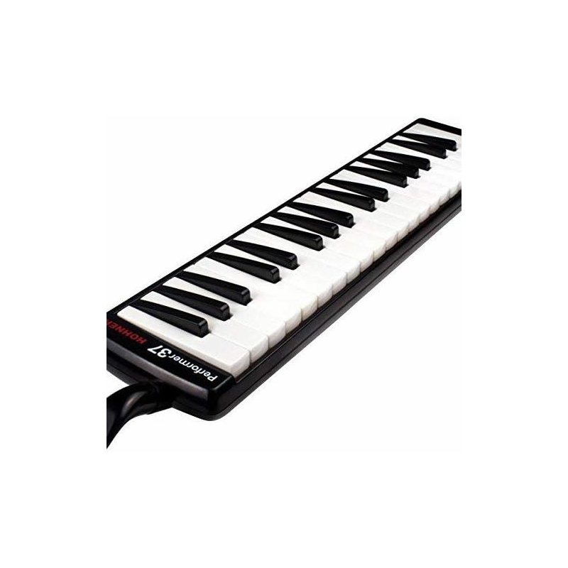 Hohner 9434/37 Performer 37 Melodica White-Black with Mouthpiece Extension Hose