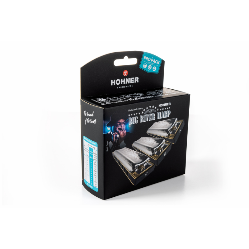 Hohner Big River Pro Pack Harmonica Set in C, G & A - Journeyman Harp