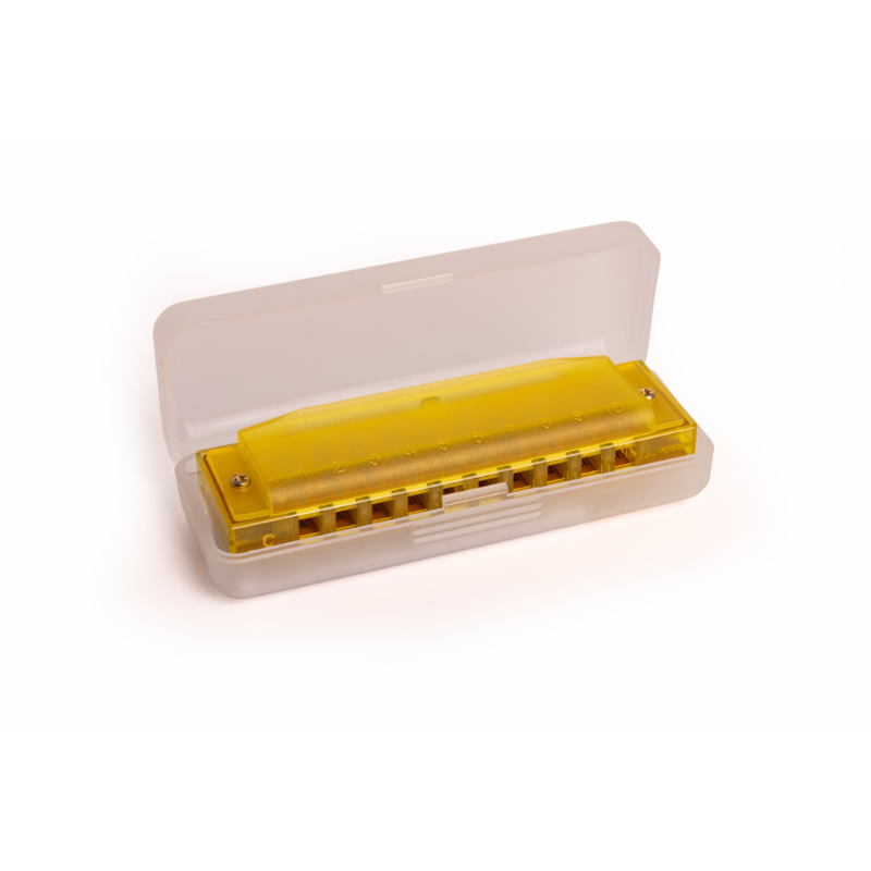 Hohner Translucent Harp C Yellow Hardcase — view 2