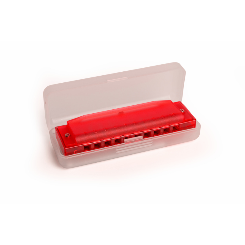Hohner Translucent Harp C Red Hardcase — view 2