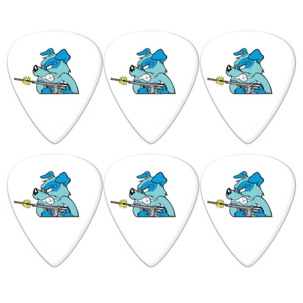 6 x Jim Dunlop FRANK KOZIK Anger Management Tortex Wedge Guitar Picks 1.00mm