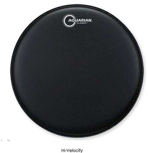Aquarian VEL14BK Hi Velocity Black 14 Drumhead — view 2