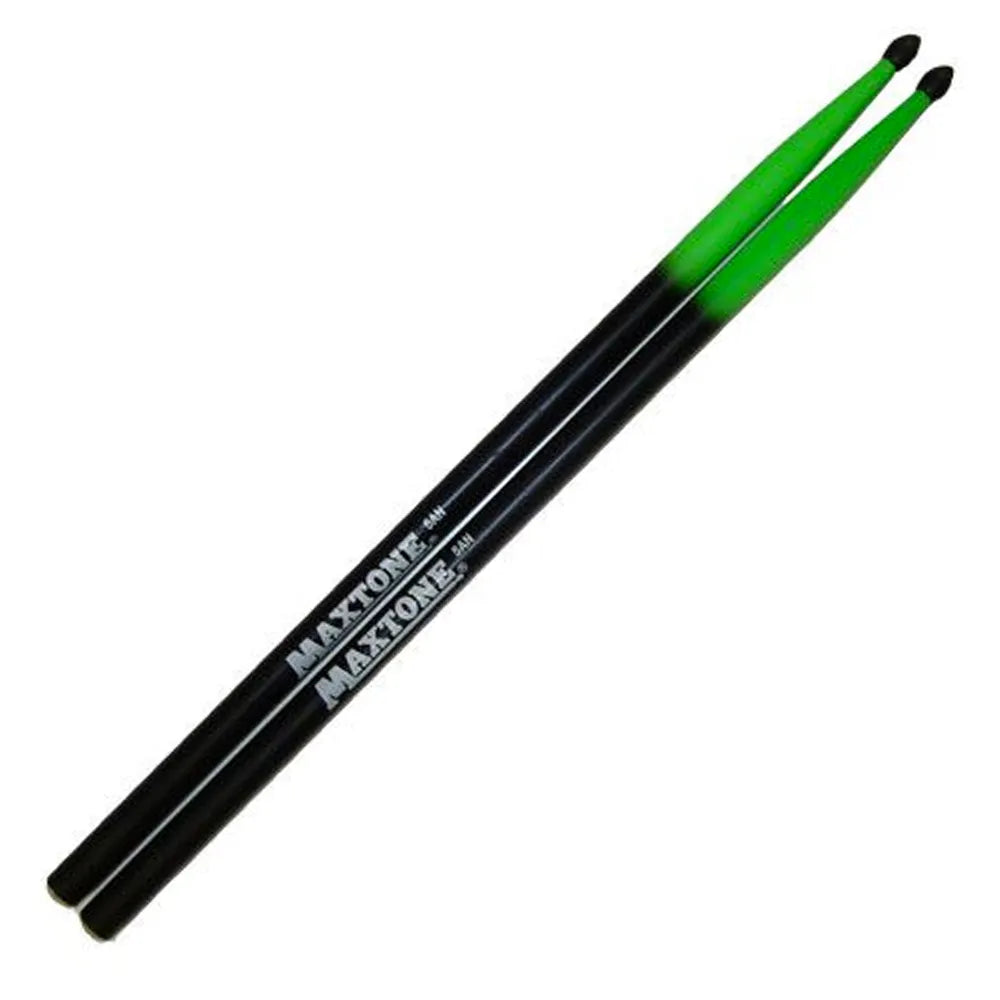 Fluorescent Green 5AN Drumsticks by Maxtone