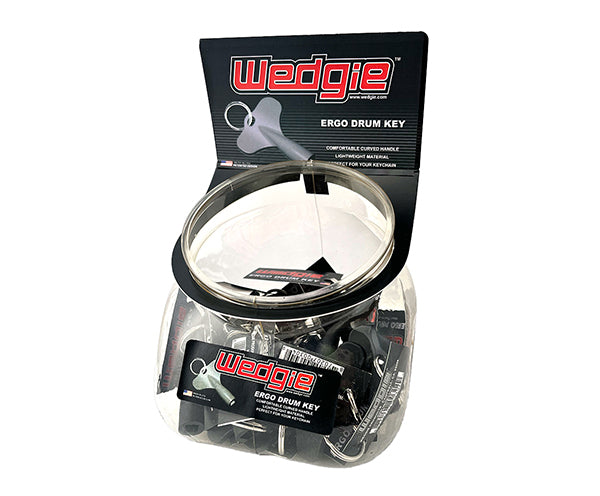 Wedgie Drum Ergo-Key (25pc Tub) - Black