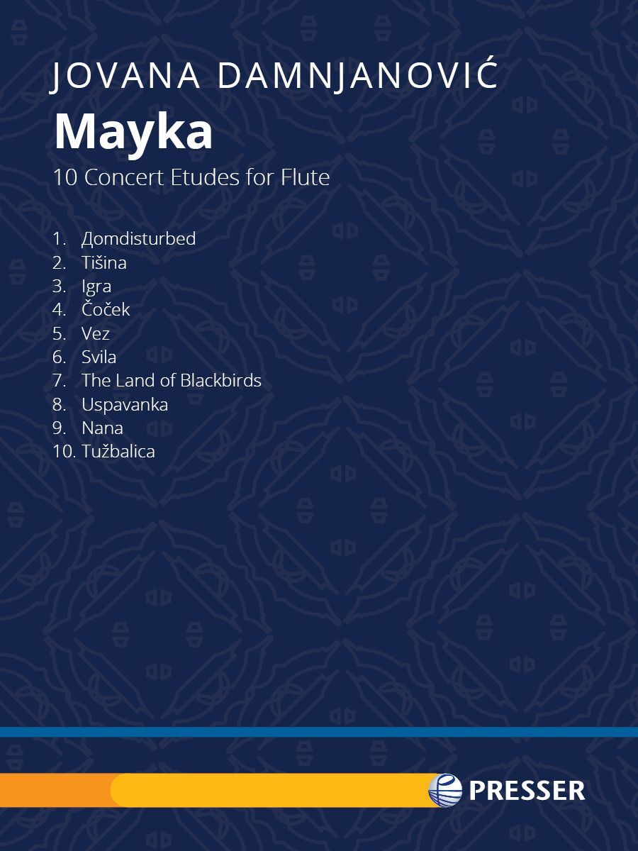 Mayka 10 Concert Etudes for Flute by Jovana Damnjanović - 114-42362