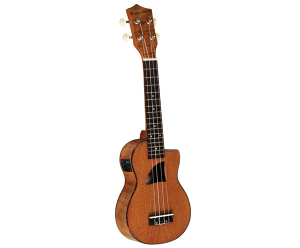 Eddy Finn Tenor Uke - Flamd Okoume Electric 11TE