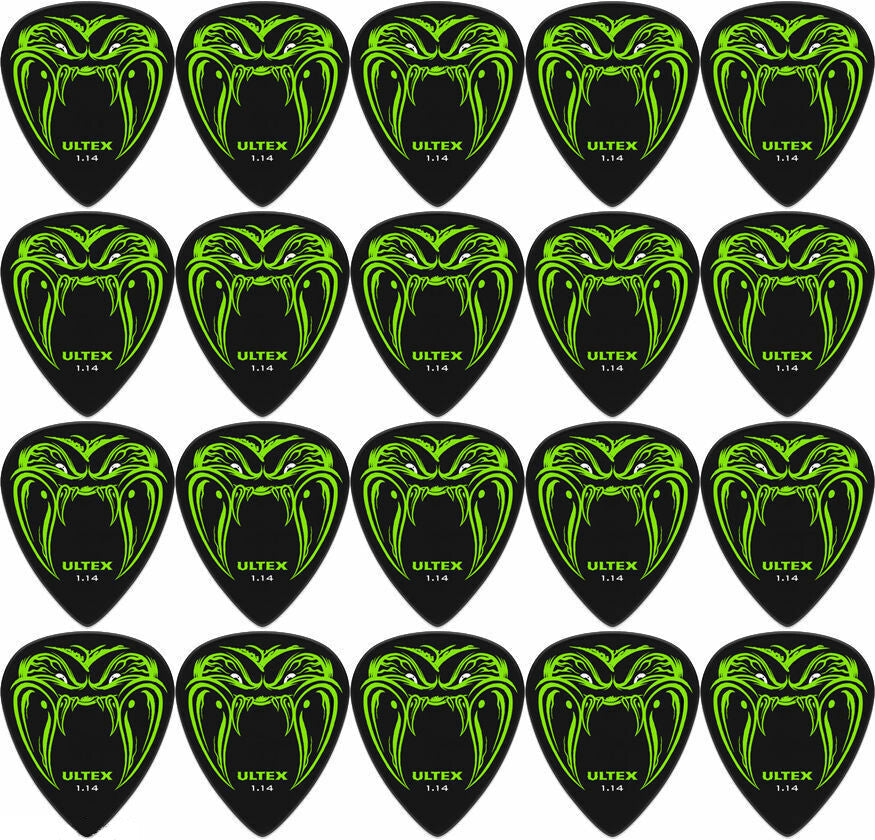 20 x Dunlop JAMES HETFIELD Black Fang 1.14mm Ultex Guitar Picks Metallica
