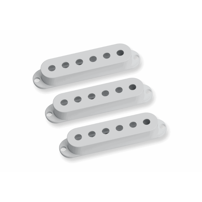 SD S Cover White - Stratocaster Pickup Covers (No Logo)