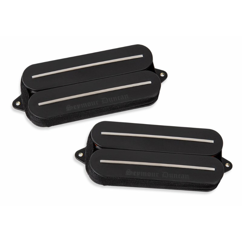 Seymour Duncan Rail Series Black Winter 7-String Set with Rail Design