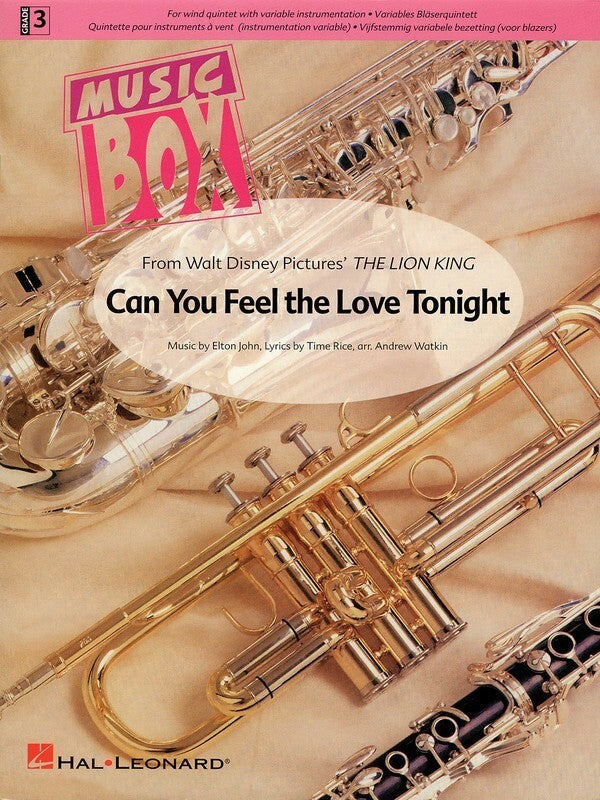 Can You Feel The Love Tonight Flex Quintet Score/Parts