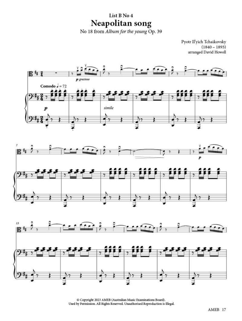 Viola Series 2 Grade 3 Grade Book by AMEB — view 4
