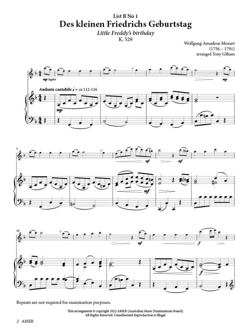 AMEB Flute Series 4 Grade 2 Grade Book — view 4