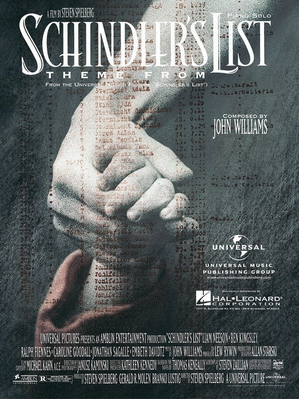 Theme From Schindlers List Piano Solo (Hal Leonard)