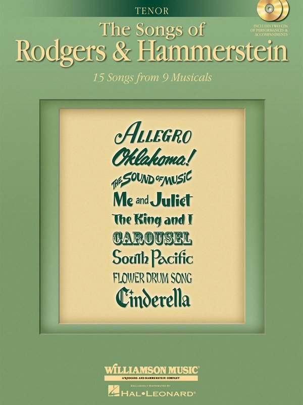 Songs of Rodgers and Hammerstein — Tenor, Book/2CD (Hal Leonard)