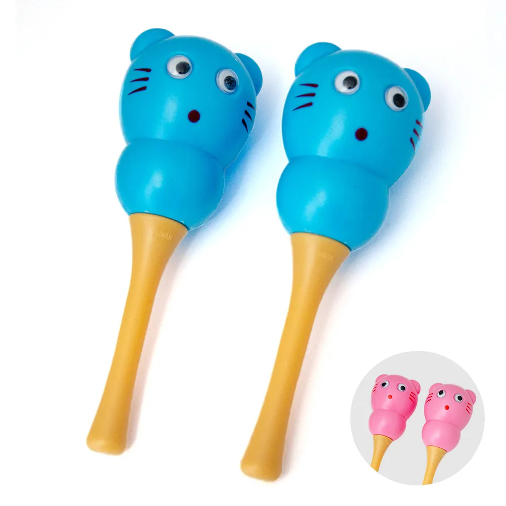 Kiki Bear Shaped Maracas Set 15.5cm x 5cm