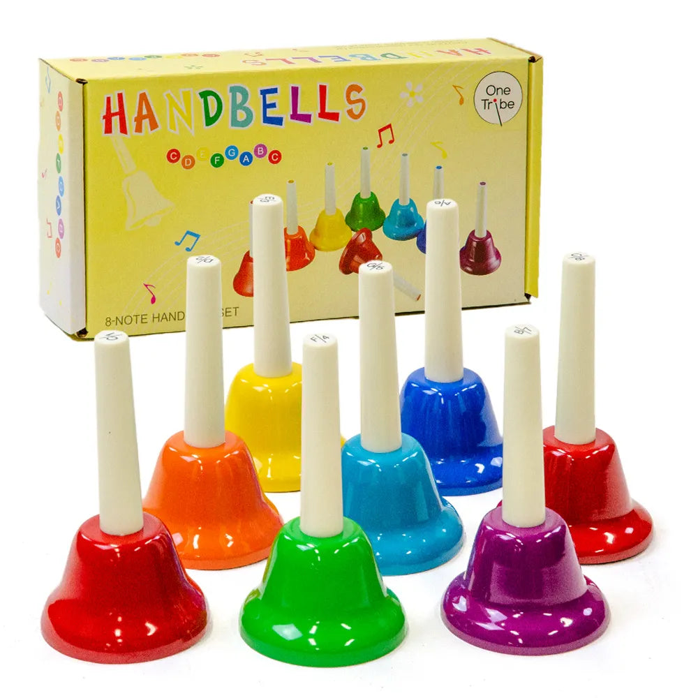 8 Note Diatonic C-C Coloured Handbell Set