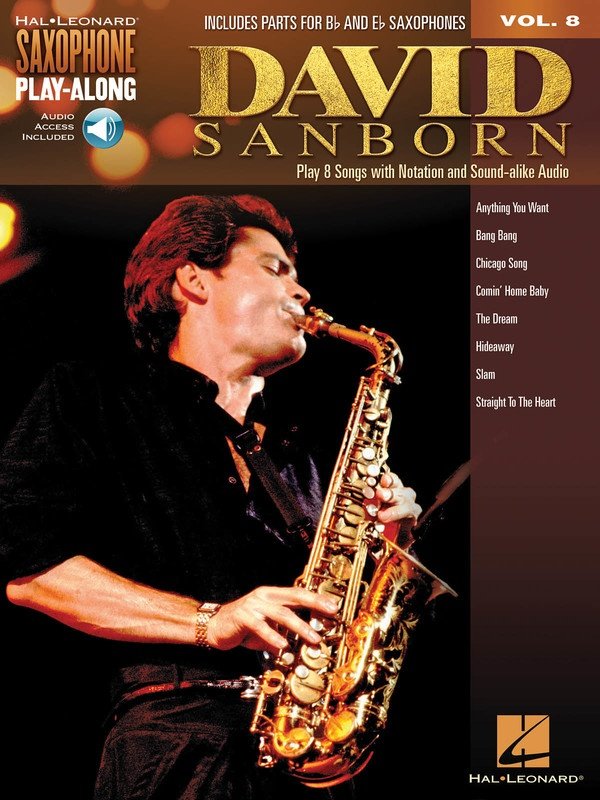 David Sanborn — Saxophone Play-Along Vol. 8, Book/Online Audio (Hal Leonard)