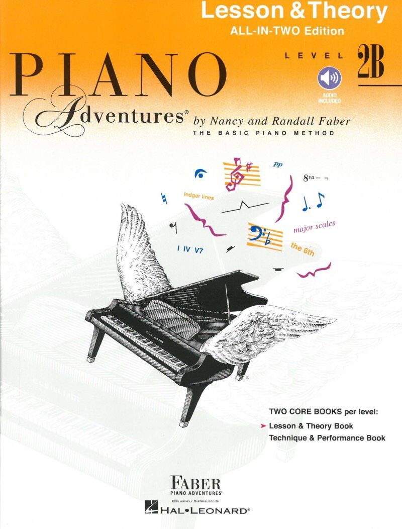 Piano Adventures All-In-Two Level 2B Lesson & Theory Book by Nancy & Randall Faber — view 2