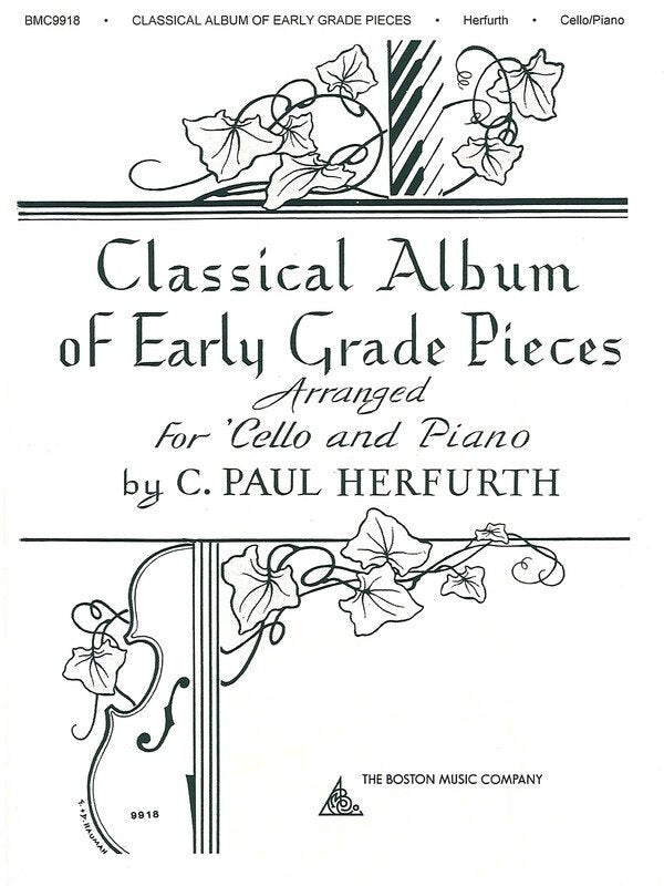 Classical Album Of Early Grade Pieces Cello/Piano (Boston Music)