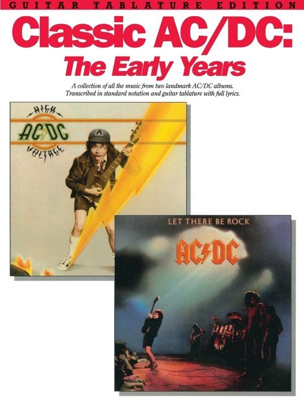 Classic AC/DC: The Early Years Guitar Tab Songbook