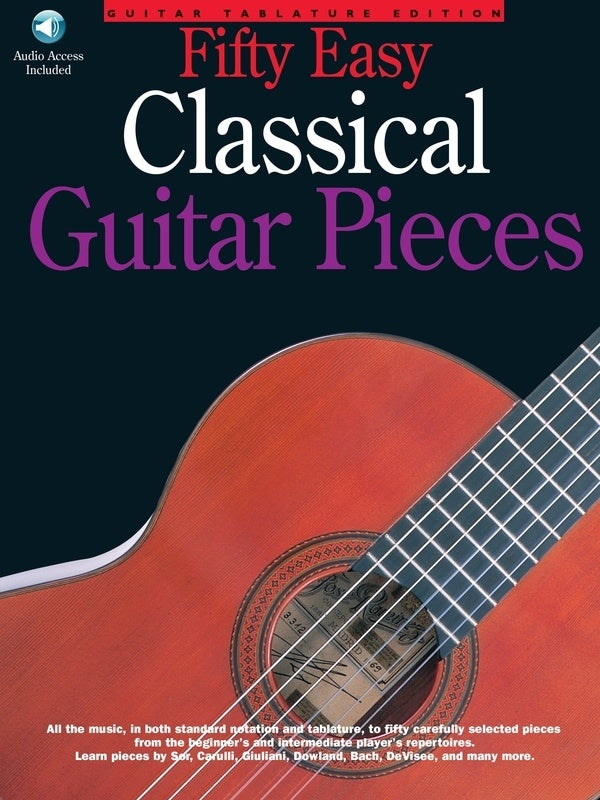 50 Easy Classical Guitar Pieces Book/CD (Softcover Book/CD)