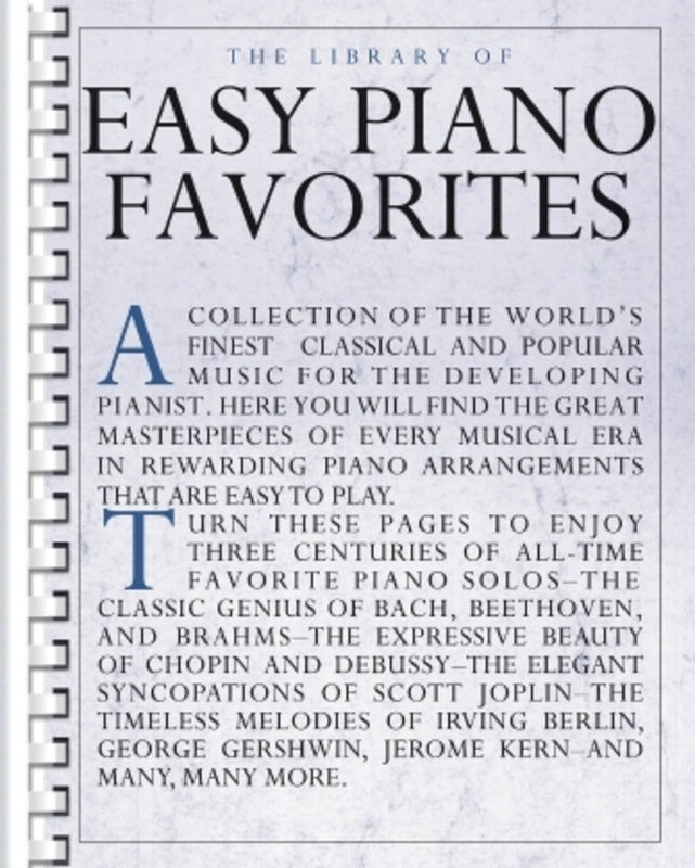 The Library Of Easy Piano Favorites Comb Bound (Piano)