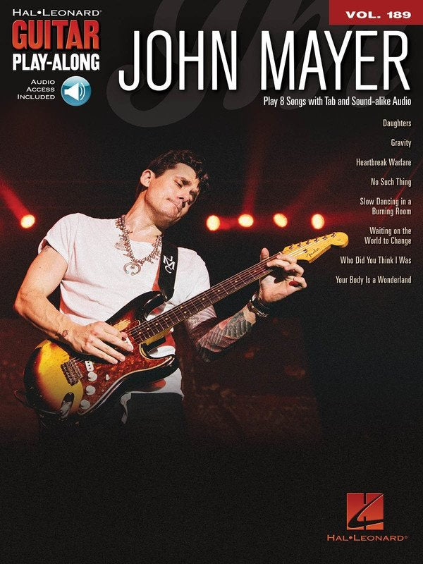 John Mayer — Guitar Play-Along Vol. 189, Book/Online Audio (Hal Leonard)