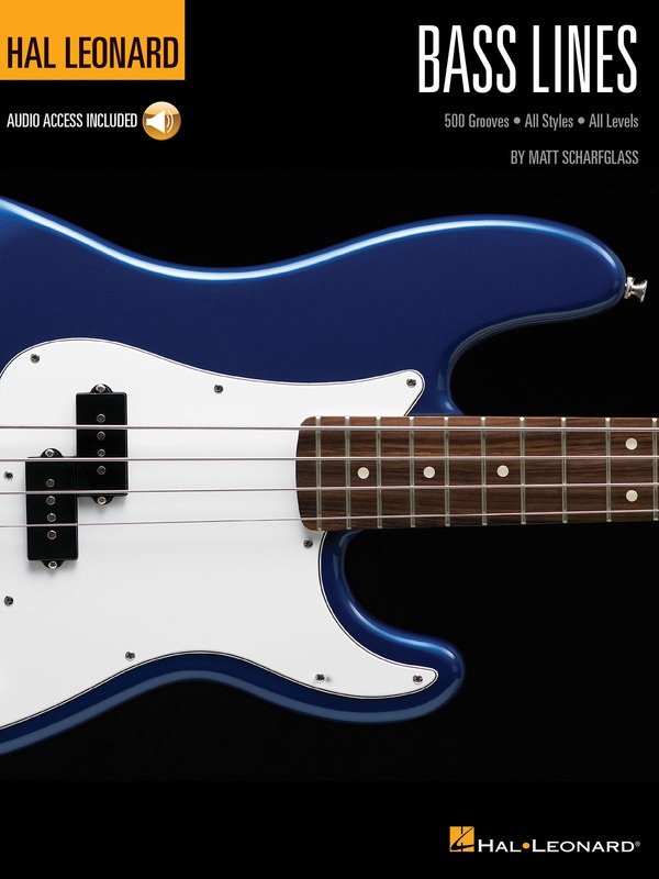 Hl Bass Lines 500 Grooves All Styles All Levels Bk/Ola (Hal Leonard)