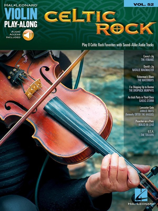 Celtic Rock — Violin Play-Along, Vol. 52, Book/Online Audio (Hal Leonard)