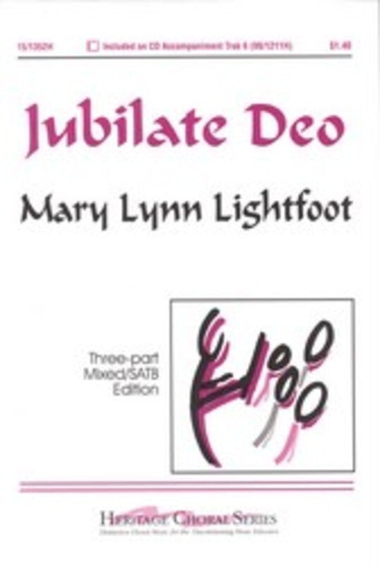 Jubilate Deo 3 Part Mixed