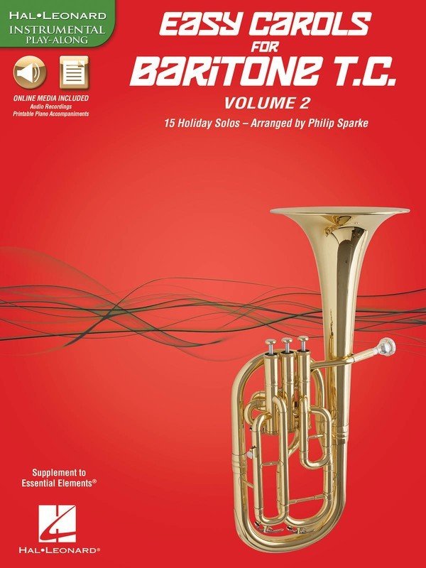 Easy Carols for Baritone TC, Vol. 2 — Book/Online Media (Hal Leonard Instrumental Folio)
