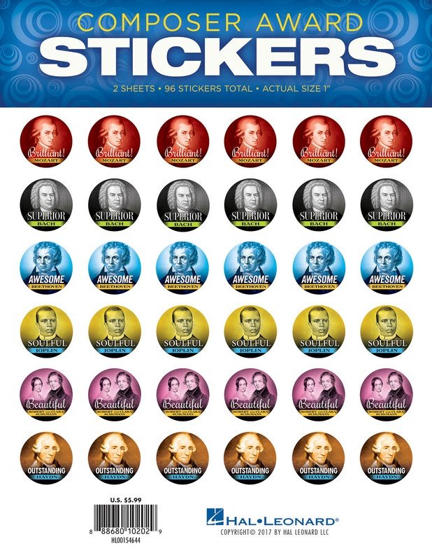 Composer Award Stickers (Hal Leonard)