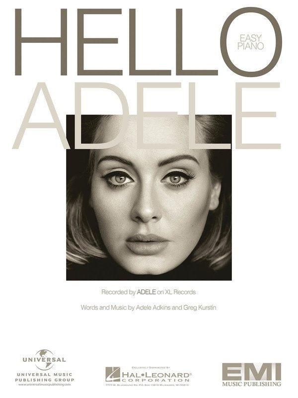 Adele: Hello — Easy Piano Single Sheet (Hal Leonard)